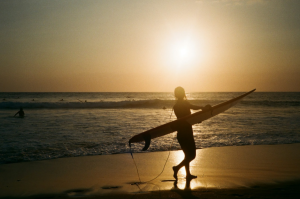 sunset in canggu